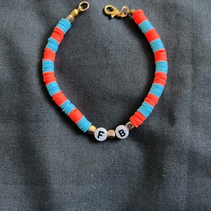 custom initial beaded bracelet
