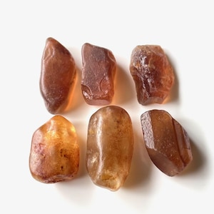 Big-6 Pcs-Imperial Topaz Raw-100%Natural Size-20-25 MM, Topaz Rough Stone, Raw Healing Crystal, Raw Material, For Jewelry Making etc