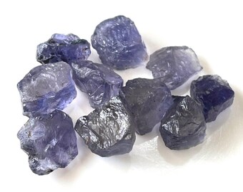 Top-Qualität 10 Stück Natürliche Rohe Blaue Iolith 12-8 MM Iolith Kristalle Edelsteine Blau iolit rau, Healing Crystals Februar Geburtsstein,