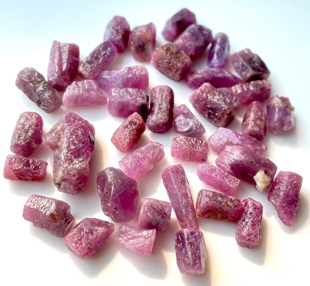Natural Ruby Rough, Precious Ruby Sticks, 9-14MM, Fine Quality Raw ...