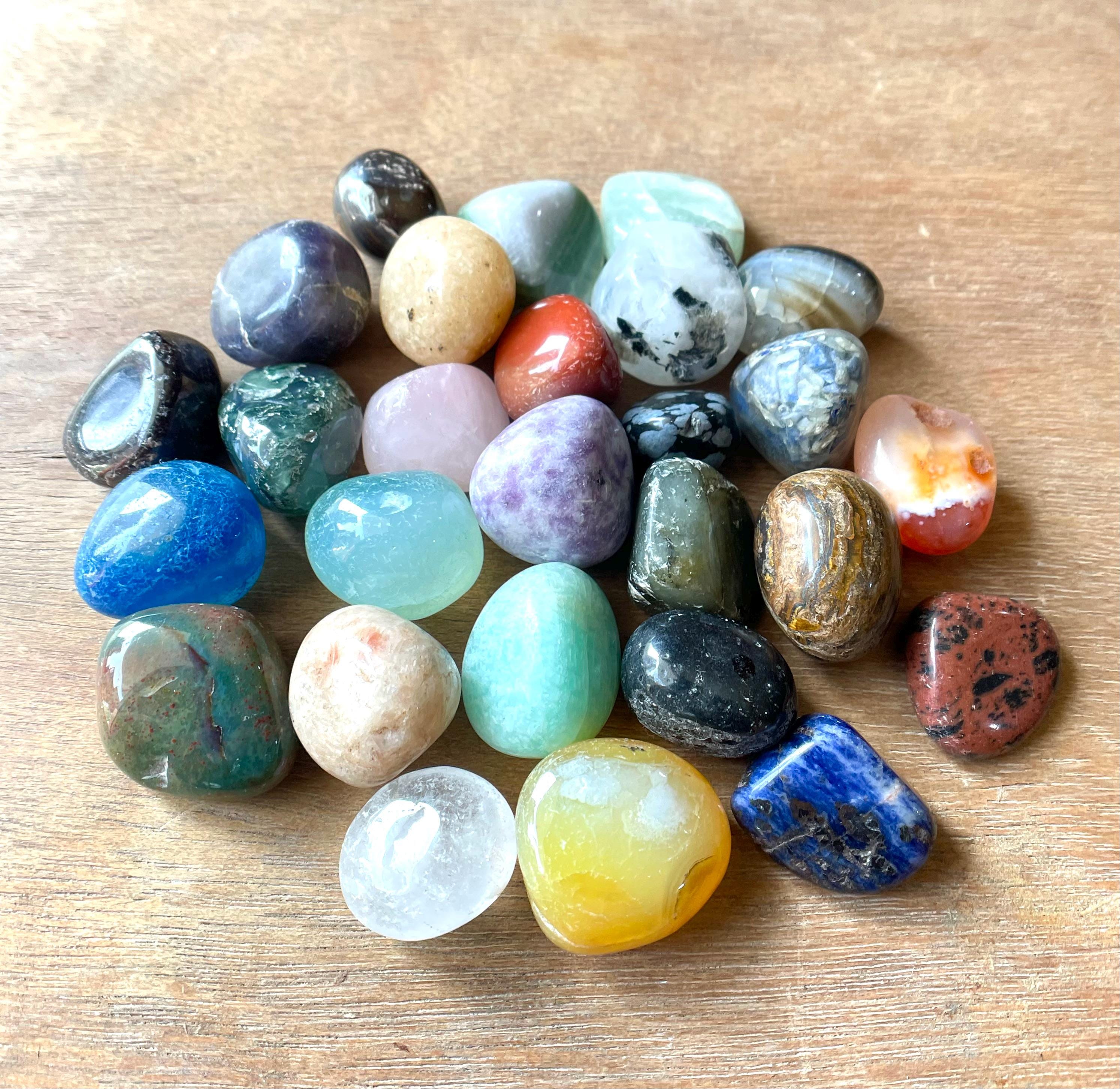 Paquet De 27 Pièces - Mélange De Pierres Tombantes En Cristal, Pierre De Cristal De Guérison, Pierres Précieuses Naturelles Pour La Décoration Et Les Cadeaux Pierre De Cristal - Prix De Gros - France