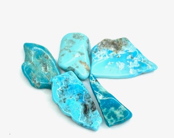 5Pcs Lot 100%Natural Raw Turquoise Rough Gemstone, 20-23MM Rough Turquoise raw turquoise crystal, healing crystals & stones, chakra crystals