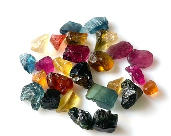 Top Quality Raw Tourmaline, 25 Pieces, Natural Tourmaline Unheated Raw, 5-7 MM, Tourmaline Rough Gemstone, Use For Jewelry Making