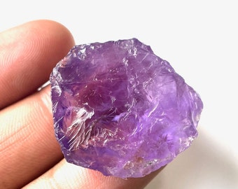 32x25 MM, RARE Raw Purple Amethyst Rough Gemstone, 64.50 Carat, Raw Healing Crystal, Raw Amethyst Rough Stone, For Jewelry Making