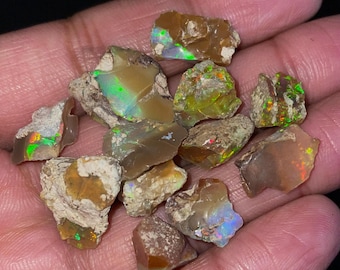 RARE-50 Carat Opal Raw Lot-Multi Fire Ethiopian Gemstone, 10-15 MM, Opal Raw Healing Crystal, October Birthstone, For Jewelry Making,