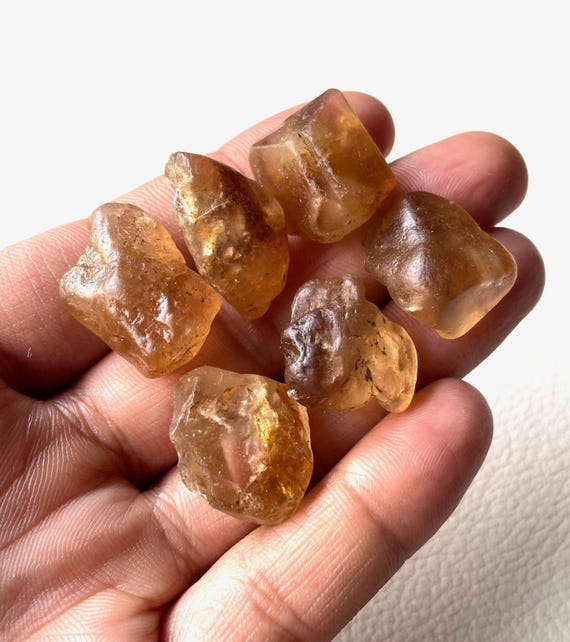 Pcs-natural Imperial Topaz Rough Crystal, Size-20-25 MM, Natural
