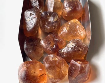 12 Pcs AAA+Natural Imperial Topaz Rough, 13-17 MM, Healing Crystal Raw, Imperial Topaz Raw Gemstone, For Jewelry Making, Gift For He
