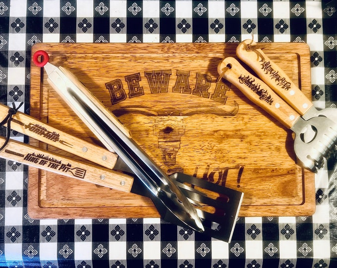 Custom Engraved Personalized Grilling Tools & Utensils