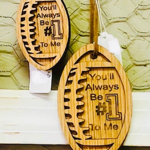 2-Layer Laser Engraved & Personalized Football Ornament