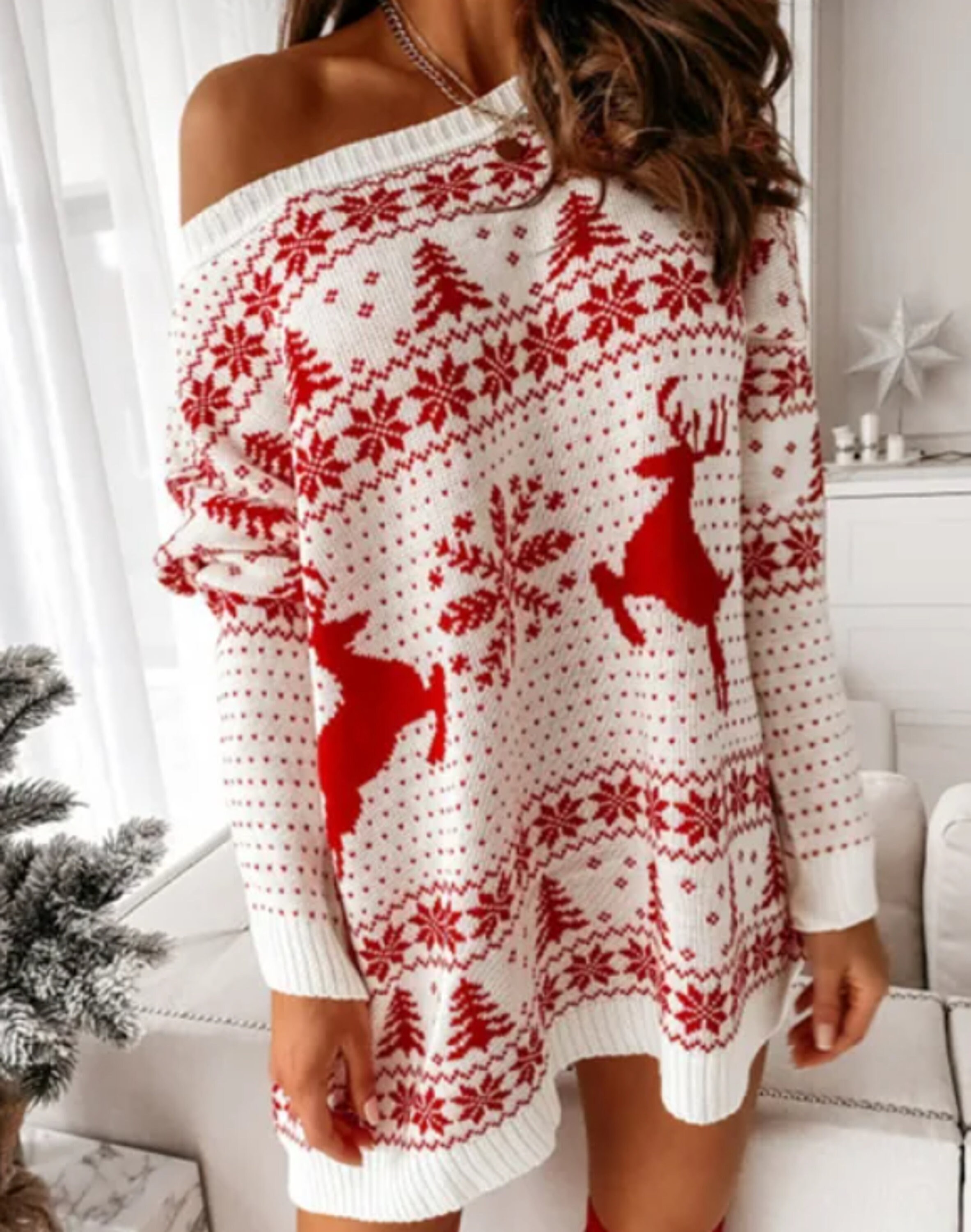 Off the Shoulder Sweater - Etsy
