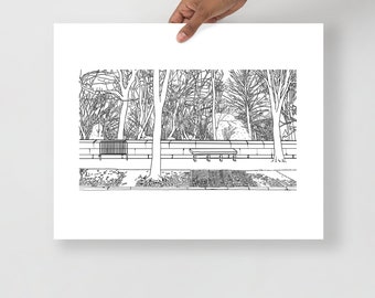 Central Park, 5th Avenue, New York City Matte Paper Print