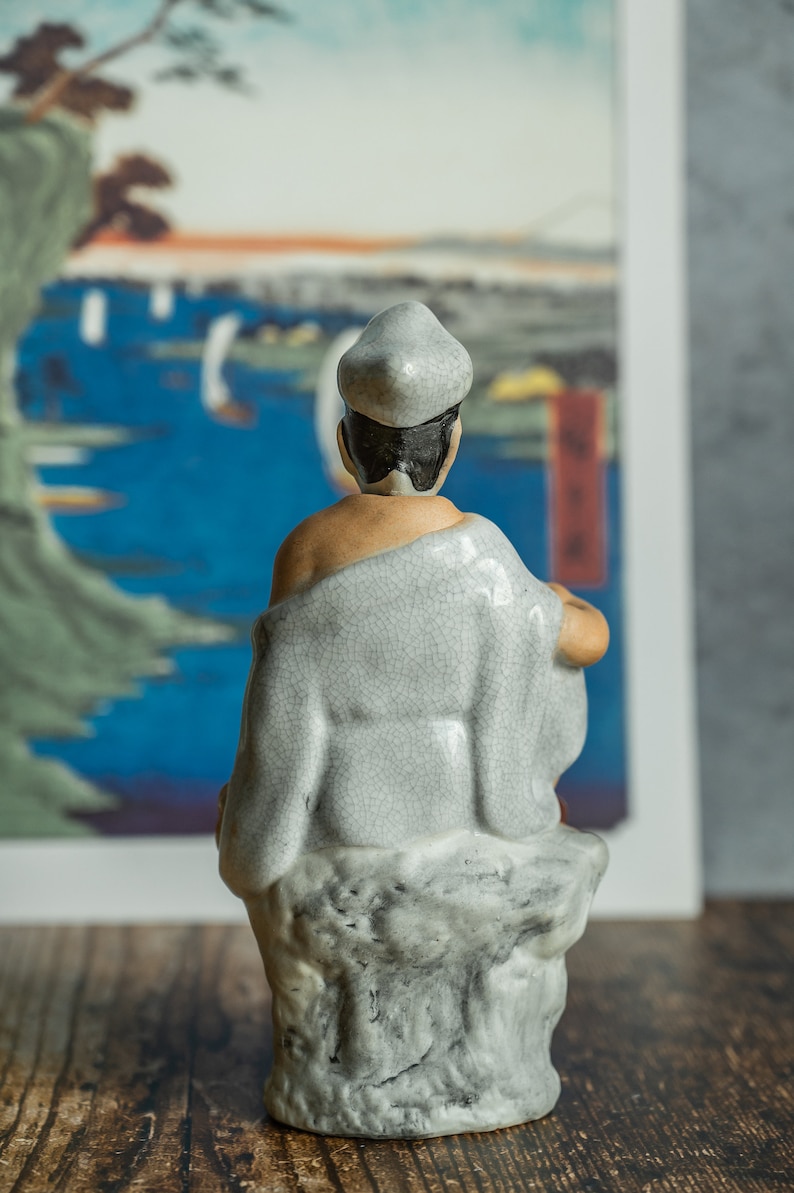 poupée hochant la tête vintage Asie Figurine à pompon Nodeur Céramique image 6