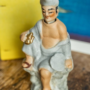 poupée hochant la tête vintage Asie Figurine à pompon Nodeur Céramique image 2