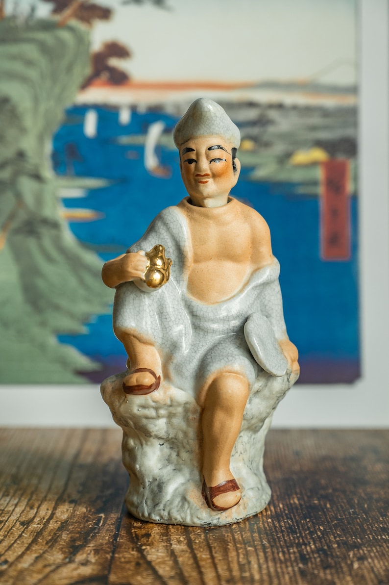 poupée hochant la tête vintage Asie Figurine à pompon Nodeur Céramique image 1