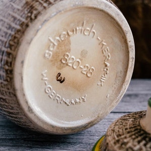 Vintage West Germany Scheurich Keramik Ceramic Rumtopf 820-28 Lid Crock image 4