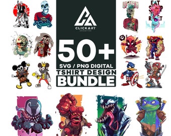 Paquete de diseño de camisetas 50+ / Diseño de motociclistas / Diseños de camisas urbanas / Digital / Ropa de calle urbana / Camisa gráfica / Cultura pop