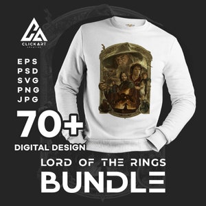 LOTR Bundle Pack, One Ring svg, Le Seigneur des Anneaux Svg Bundle, Seigneur des Anneaux, Hobbit png, LOTR SVG, 70+ Design, Eps-Psd-Svg-Png-Jpg