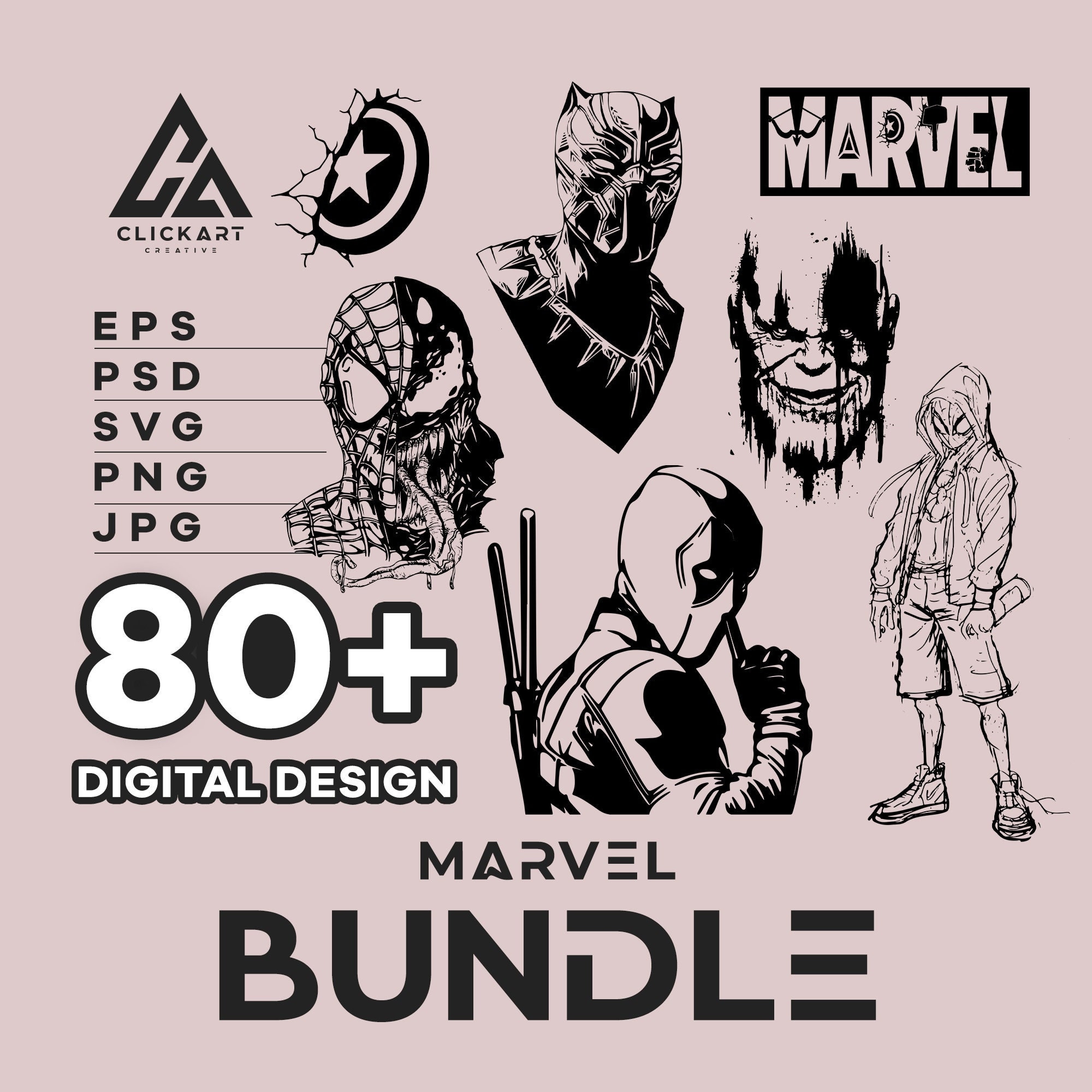 Avengers Clipart Svg, Avengers Bundle Package Svg, Marvel Clipart Svg, Super Heroes Svg