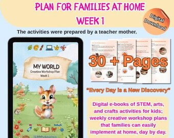 Libro de actividades STEM para niños: proyectos de arte, manualidades y música (PDF imprimible)