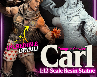 Dungeon Crawler Carl 1:12 Scale Statue - Carl - High Detail Unpainted Resin Model Kit