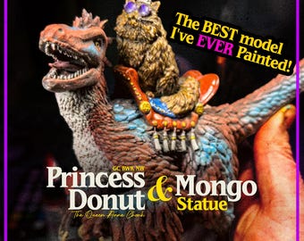 Princess Donut & Mongo Statue - Dungeon Crawler Carl - 1:12 Scale Resin Model Kit