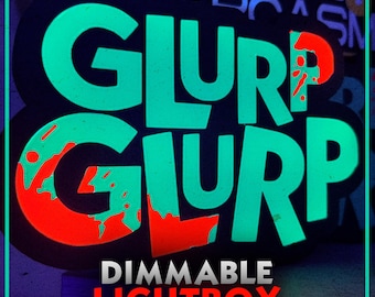 Dungeon Crawler Carl LED Lightbox Glurp Glurp | Sign LitRPG Bookshelf Lamp Decor