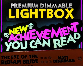 Dungeon Crawler Carl LED Lightbox New Achievement You Can Read! LitRPG Bookshelf Aesthetic Decor