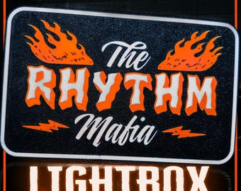 Operation Bounce House | The Rhythm Mafia | LED Sign | Matt Dinniman | LitRPG | Gamer Desk Lamp