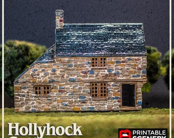Hollyhock Cottage Terrain | Bolt Action Lion Rampant Konflikt 47 | 28mm 3D Printed Building