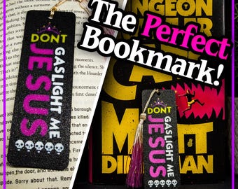 Dungeon Crawler Carl Bookmark Princess Donut Don't Gaslight Me Jesus 3D Printed Bookish Gift