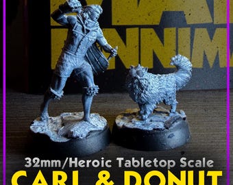 32mm Dungeon Crawler Carl Miniatures Tabletop RPG D&D Resin Minis Princess Donut Unpainted