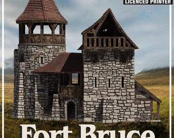 Fort Bruce | Modular Castle Scenery for Tabletop RPGs and Wargames | Barons War