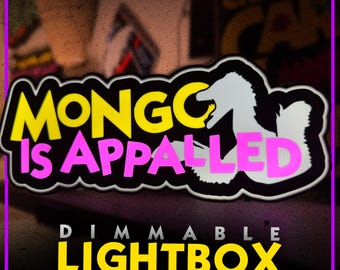Dungeon Crawler Carl LED Lightbox Mongo is Appalled | Princess Donut | LitRPG Bookshelf Desk Decor