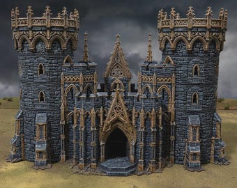 Gothic Gatehouse | Modular Gothic Fortress 28mm 32mm | Grimdark, Trench Warfare, D&D Terrain