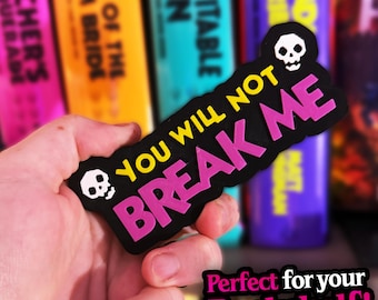 Dungeon Crawler Carl | You WIll Not Break Me 3D Sign | LitRPG Bookshelf Decor