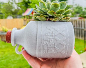 Dungeon Crawler Carl "Jug O' Boom" 3D Printed Planter | Outdoor Planter & Succulent Pot