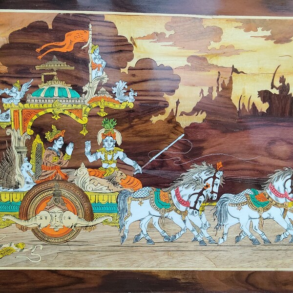 Mysore Rosewood Inlay Paintings Etsy