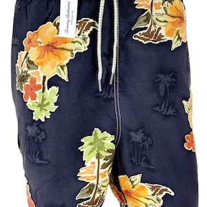 TOMMY BAHAMA Relax Herren Grau Board Swim Shorts Hawaiische Badeshorts - XL - Taille 100cm Bild 1