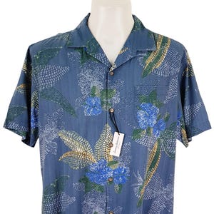 Vintage Tommy Bahama Silk Men's Large Sized Short Sleeve