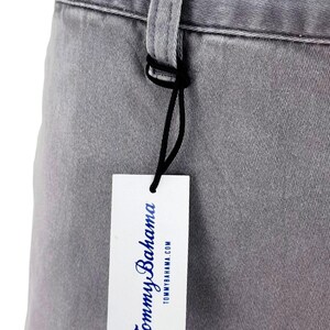 TOMMY BAHAMA Mens Grey Evening Shorts Flat Stretch Cotton - Waist 34" image 9