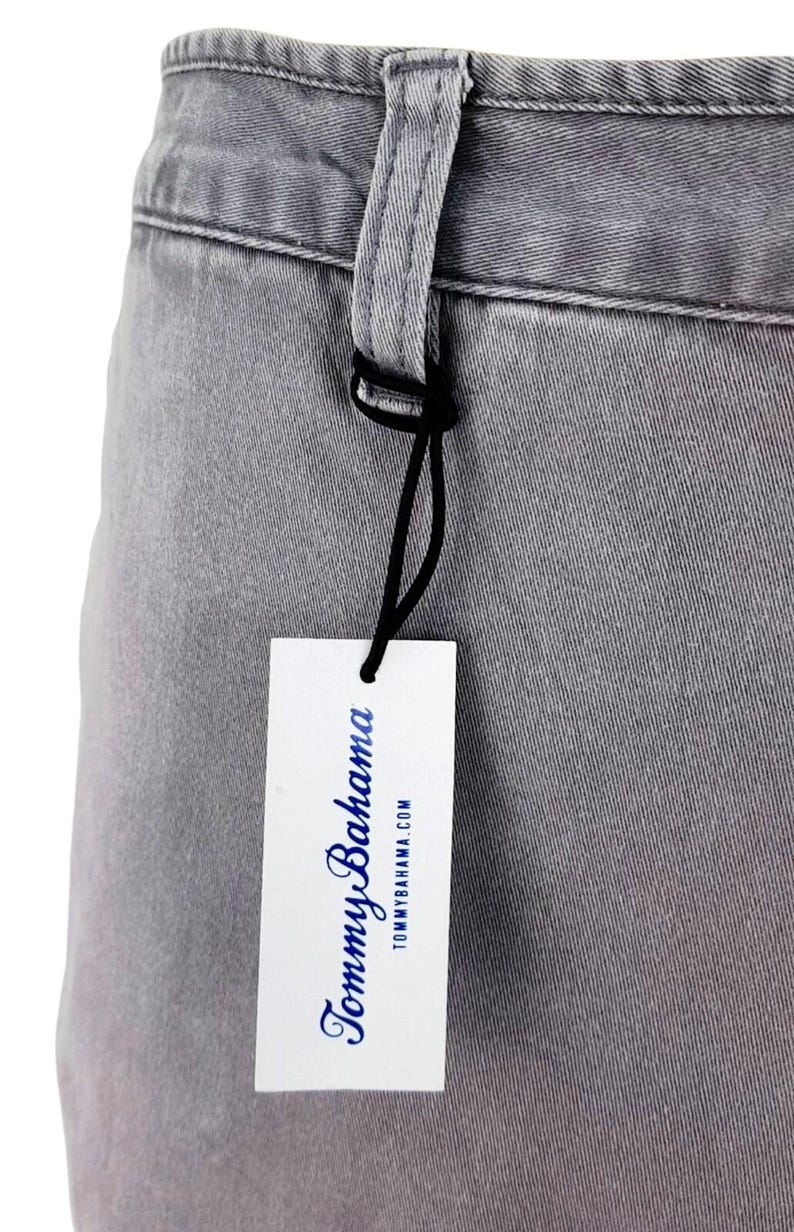 TOMMY BAHAMA Mens Grey Evening Shorts Flat Stretch Cotton - Waist 34" image 9