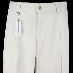 TOMMY BAHAMA Mens 100% SILK Ivory Luxury Evening Trousers Pants - W35 L28 image 6