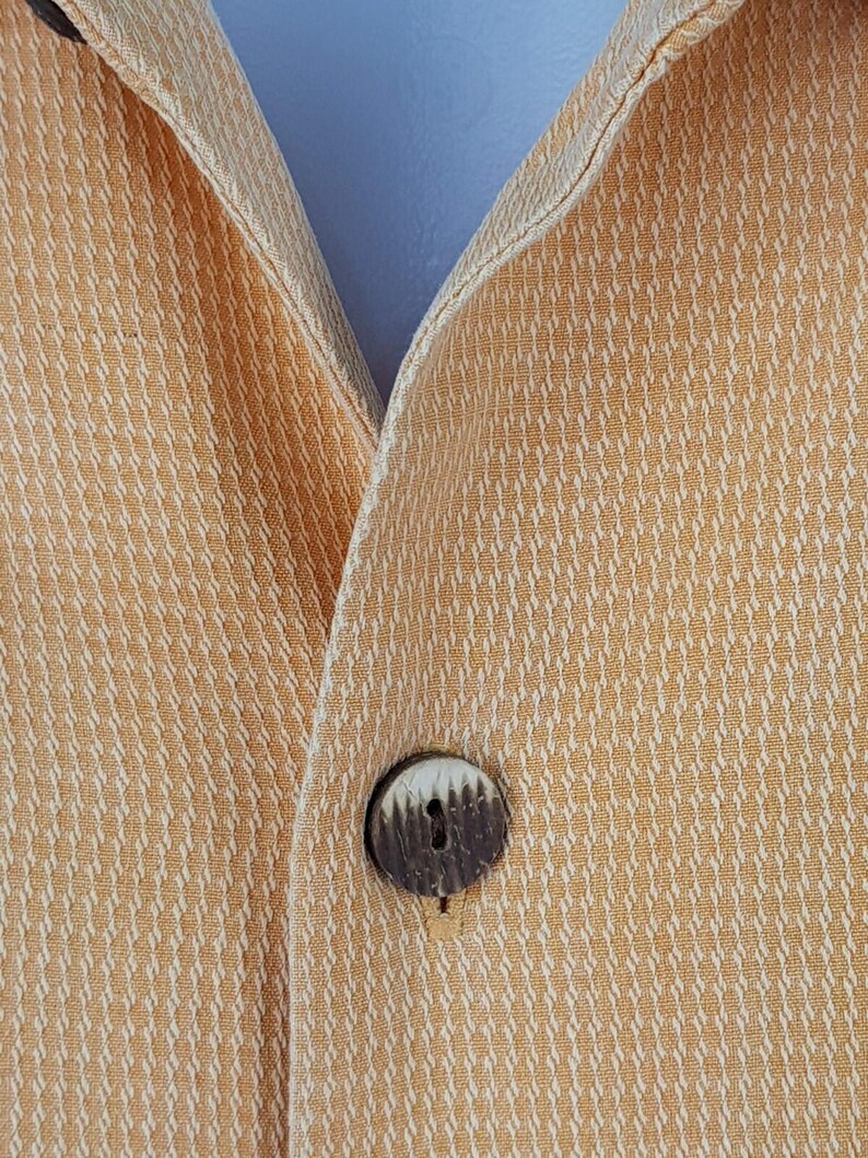 TOMMY BAHAMA Mens 100% Silk Orange S/S Luxury Evening Shirt - XL - 54" image 8