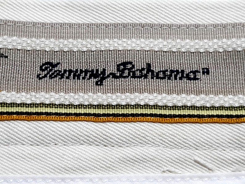 TOMMY BAHAMA Mens 100% SILK Ivory Luxury Evening Trousers Pants - W35 L28 image 9