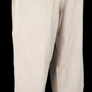 TOMMY BAHAMA Mens Beige Luxury Evening Trousers Tencel Flat - W34 L31 image 7