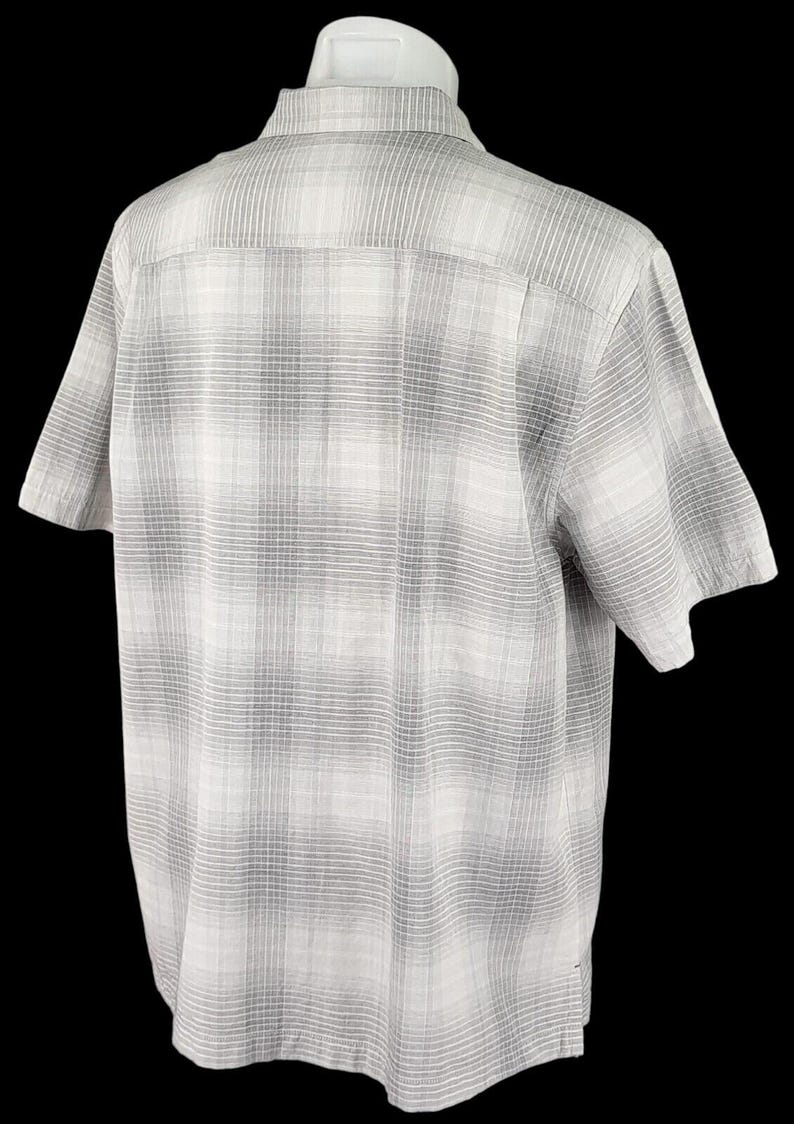 TOMMY BAHAMA Original Mens Tencel Grey S/S Evening Shirt - XL - 50" image 9