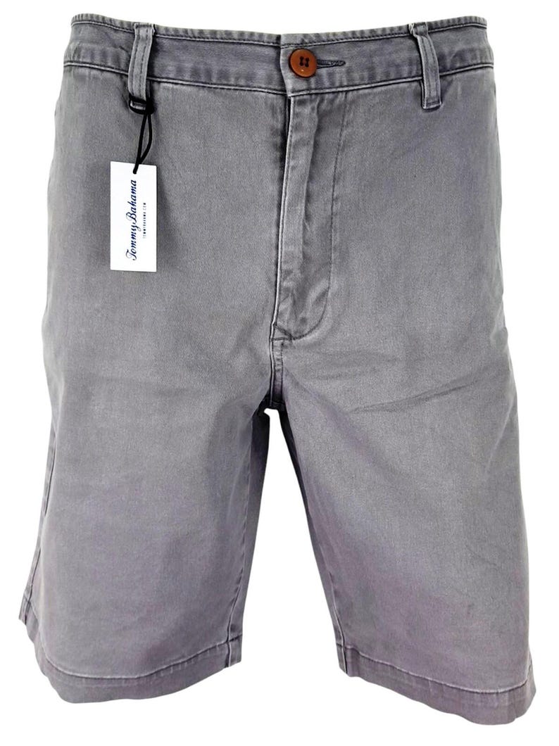 TOMMY BAHAMA Mens Grey Evening Shorts Flat Stretch Cotton - Waist 34" image 4