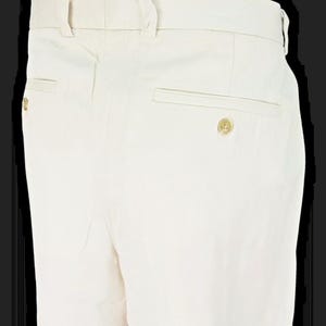 TOMMY BAHAMA Mens 100% SILK Ivory Luxury Evening Trousers Pants - W35 L28 image 8