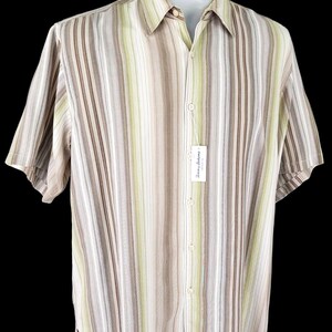 TOMMY BAHAMA Mens Tencel LUXURY S/S Evening Shirt - L - 50" image 6