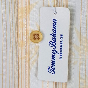 TOMMY BAHAMA Hawaïaans herenshirt (katoen/tenceloranje) (s/m) - L - 46" afbeelding 5